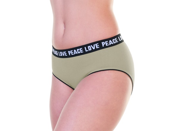 Seamless Panties with Love Peace Print