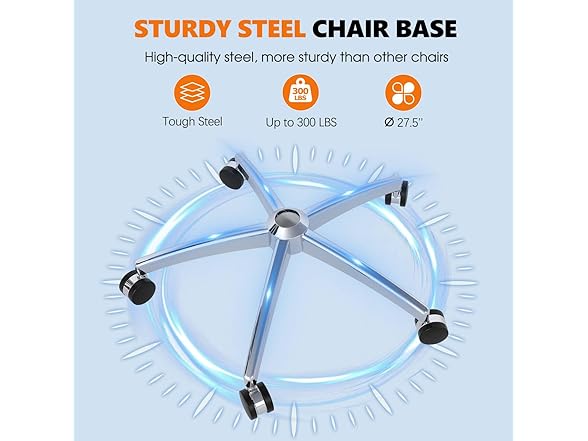 GABRYLLY Ergonomic Office Chair with Footrest