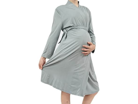 QTECLOR Mommy Robe for Maternity