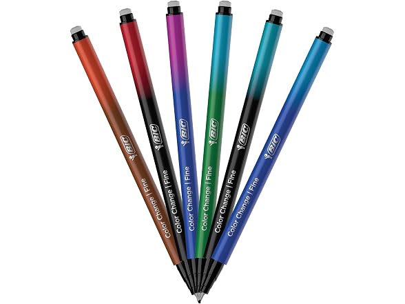 BIC Intensity 12-Pack Color Change 0.4mm Fine Tip Felt Pen