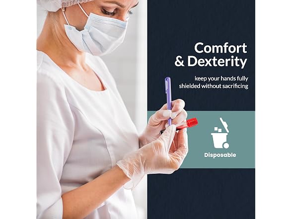 MED PRIDE Vinyl Exam Gloves XLarge 100ct