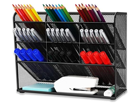 Wellerly Mesh Desk Pencil Organizer, Storage