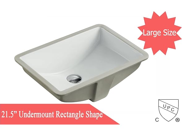 KINGSMAN Durable Ceramic Lavatory Vanity Bathroom Restroom Sink