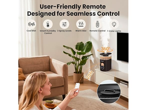 GloryAir 6L Warm & Cool Mist Humidifier