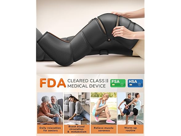 Leg Massager with Heat and Compression