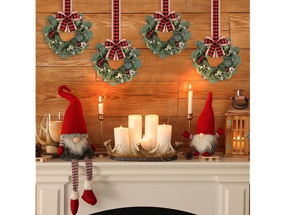UJG 4PACK Mini Christmas Wreaths