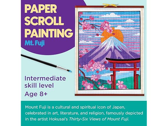 Faber-Castell Paper Scroll Painting Kit, Mount Fuji