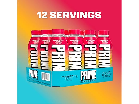 12PK PRIME Hydration DRAGONFRUIT FUSION