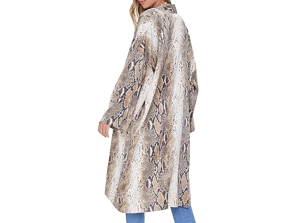 Forever 21 (S) Snakeskin Satin Kimono