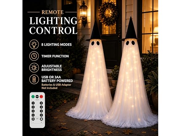 CheerBloom Large Light Up Ghost
