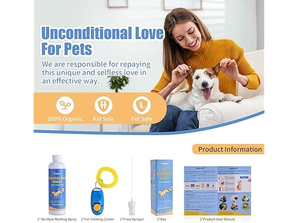 Dog Pee Deterrent Spray 8oz 2-Pack
