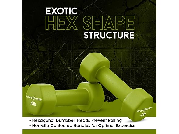 Fitness 4LB Neoprene Dumbbells Set of 2