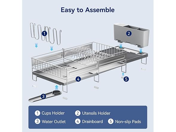 Pantasia Expandable Stainless Dish Rack