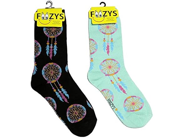 Foozys Women's Crew Socks 2 Pair 4-10