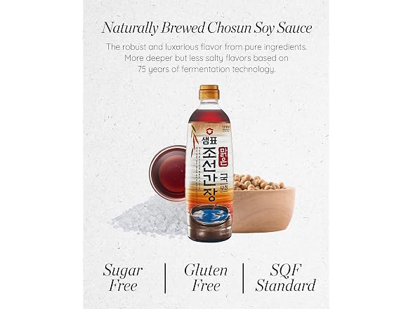 Sempio Korean Soy Sauce for Soup – 31.45oz.