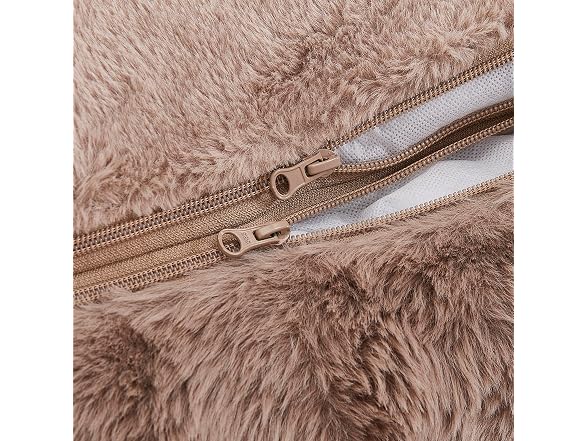 Modern Threads Brushed Long Pile Rabbit Fur Cuddler Dog Bed