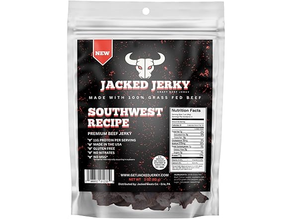 Jacked Jerky Beef Jerky - Southwest