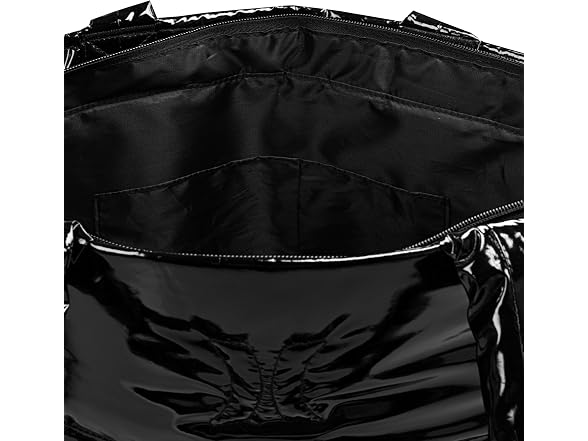 Tote Bag, Metallic Black