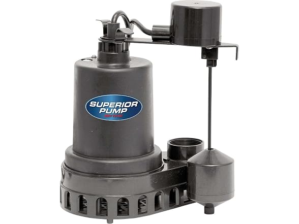 Superior Pump 92372 1/3 HP Thermoplastic Submersible