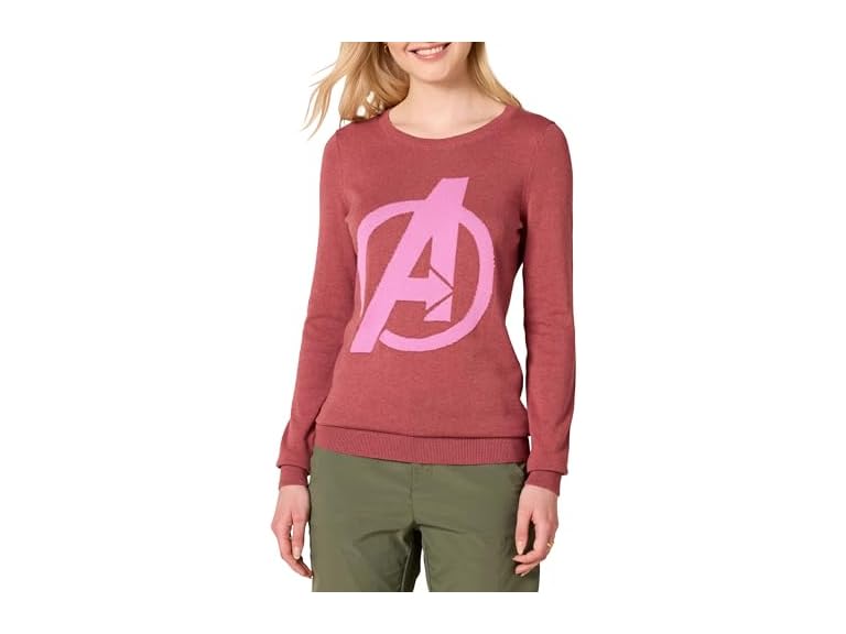 Amazon Essentials Disney Marvel Star Wars Womens Lightweight Crewneck Sweaters