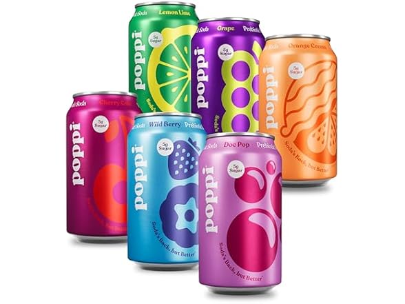 Poppi Prebiotic Soda, Sparkling Water &