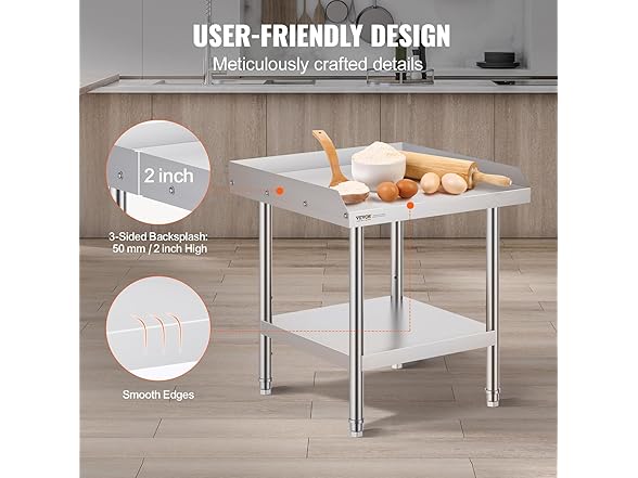 VEVOR Stainless Steel Work Table
