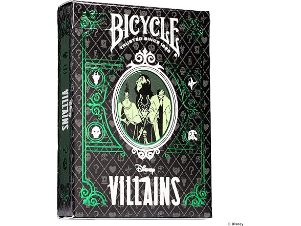 Bicycle Disney Villains Playing Cards