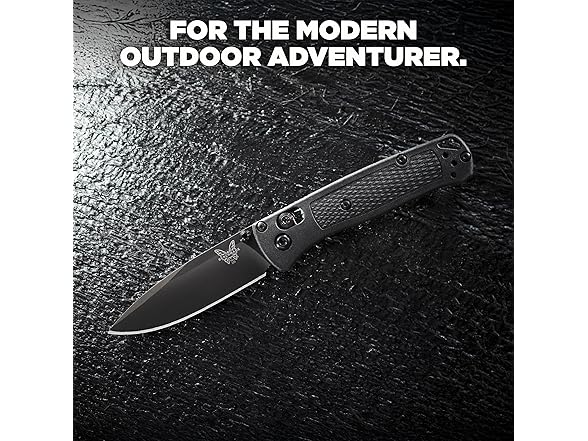 Benchmade Mini Bugout Knife - Black Carbon Fiber