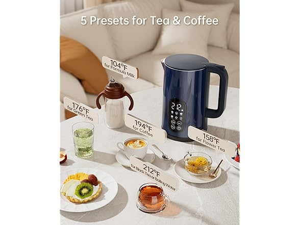 1.7L Blue Electric Kettle