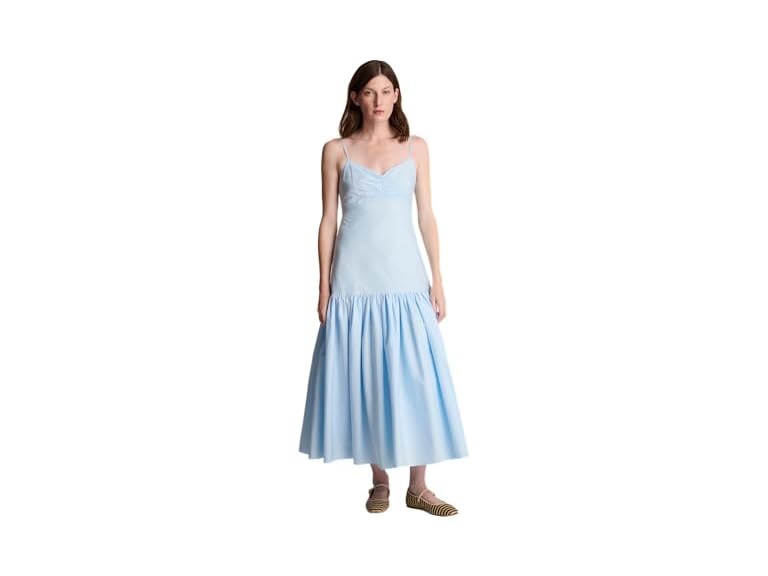 Kenneth Cole Women's Sweetheart Bubble Flounce Midi Dress