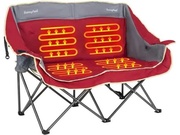 SUNNYFEEL Heated Double Camping Chair