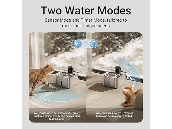 DownyPaws Stainless Steel Water Fountain