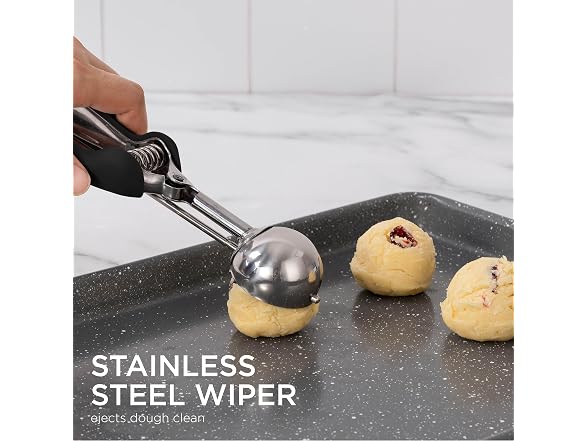 3Pk Stainless Cookie Scoop Set