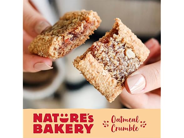 6CT Nature’s Bakery Oatmeal Crumble Bars, Strawaberry