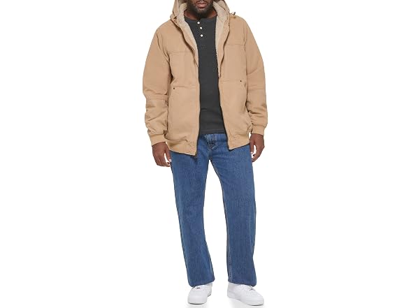 Levi's Men Workwear Cotton Canvas Hoody Jacket
