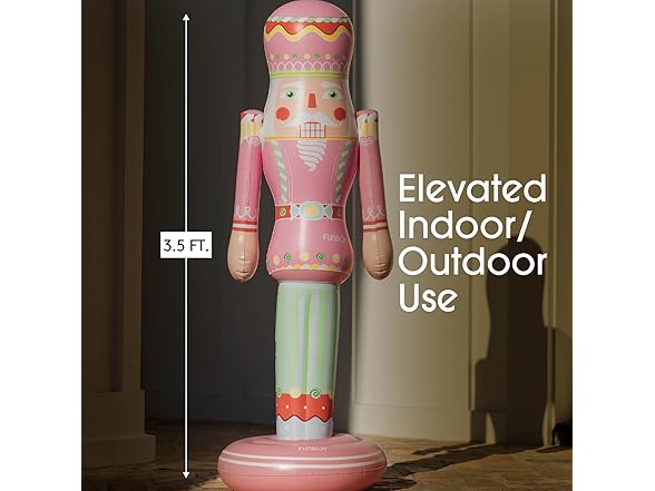 FUNBOY Pink Inflatable Nutcracker – 3.5ft