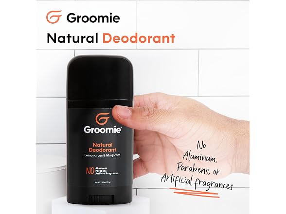Groomie Natural Deodorant Lemongrass Marjoram