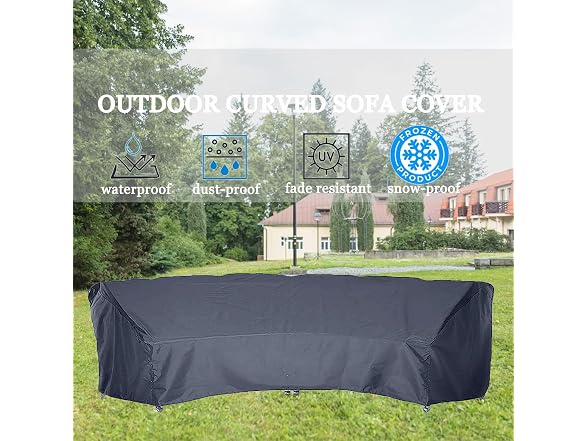 J&C Curved Sofa Cover Outdoor Furniture