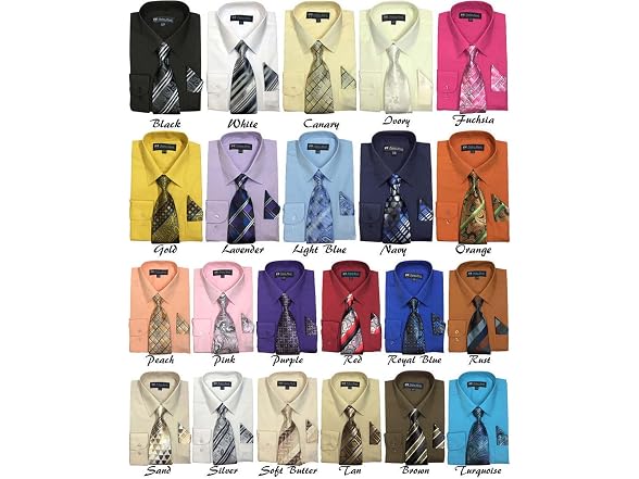 Fortino Landi Men (18.5 34-35) Long Sleeve Shirt