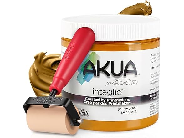 Akua Intaglio Water-Based Ink, 8-Ounce Jar