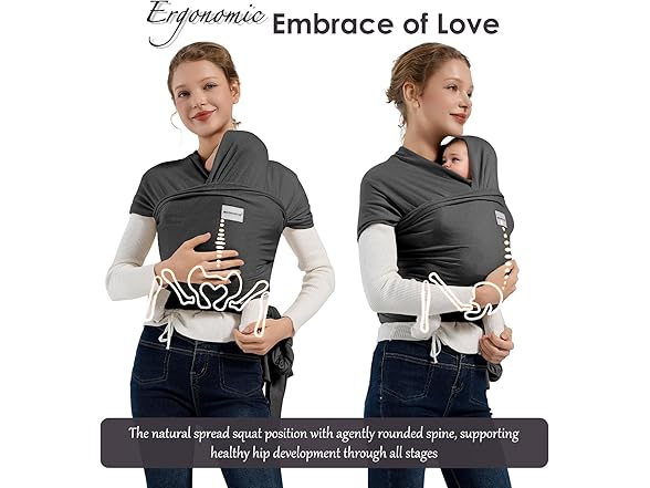 MISSWISDOM Baby Wrap Carrier Newborn Sling