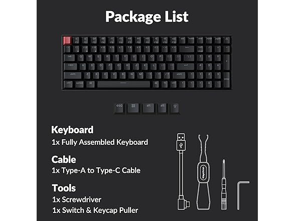 Keychron K4 96% QMK Wireless Mechanical Keyboard