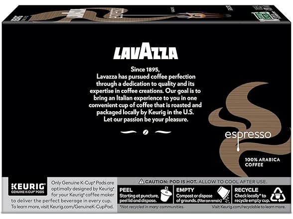 Lavazza Espresso K-Cups, 60ct
