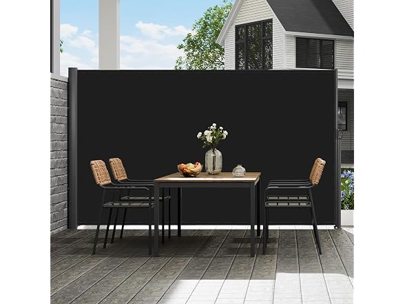 Retractable Side Awning, 71''x 118'' Aluminum