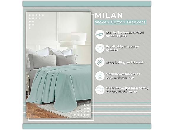 Superior Milan Cotton Blanket