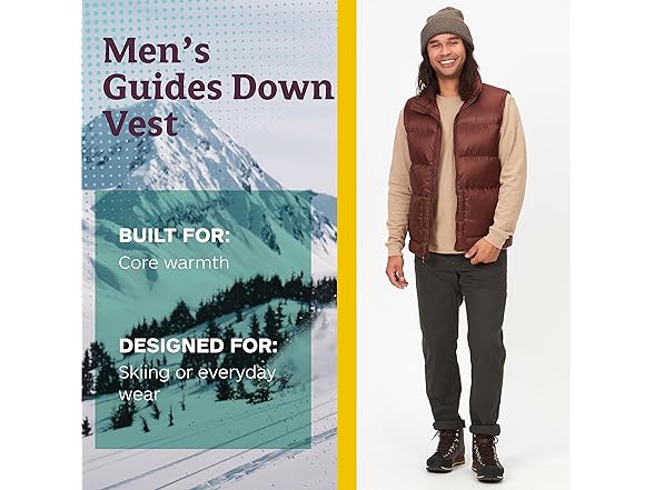 Marmot (L) Mens Guides Down Vest (L)