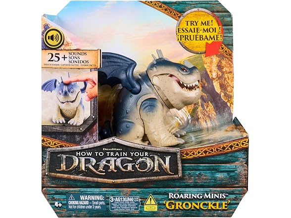 DreamWorks Dragons Roaring Minis Gronckle Interactive Dragon Toy