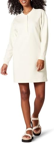 Amazon Essentials Womens Knit Henley Sweatshirt Dress