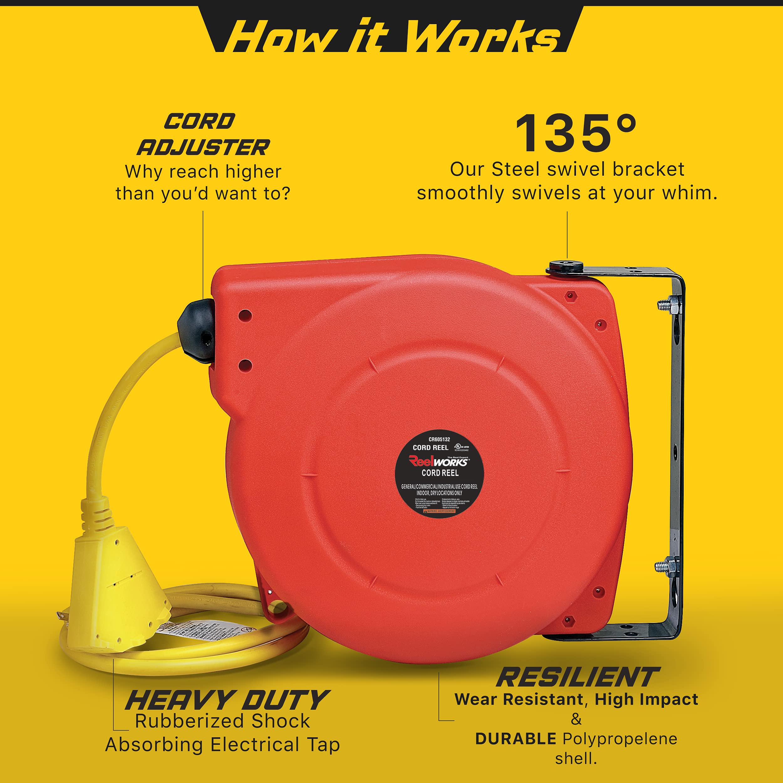ReelWorks Extension Cord 12AWG x 40' - Gallery 10