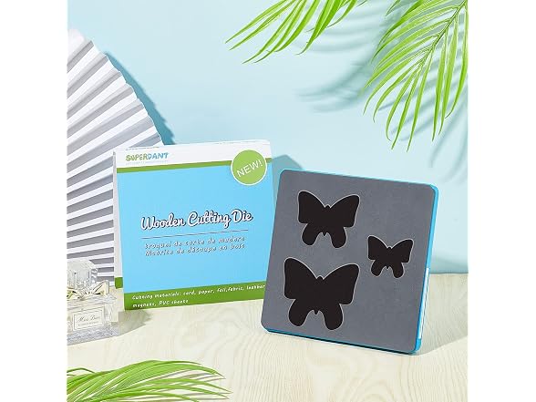 SUPERDANT 3 Sizes Butterfly Leather Cutting Die
